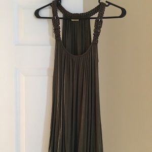 Olive Green/Leather Tank